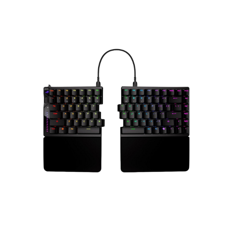 ASUS ROG Falcata 75% Split Gaming Keyboard Hot-Swappable ROG HFX V2 Magnetic Switches Tri-Mode SpeedNova 8K Polling Rate