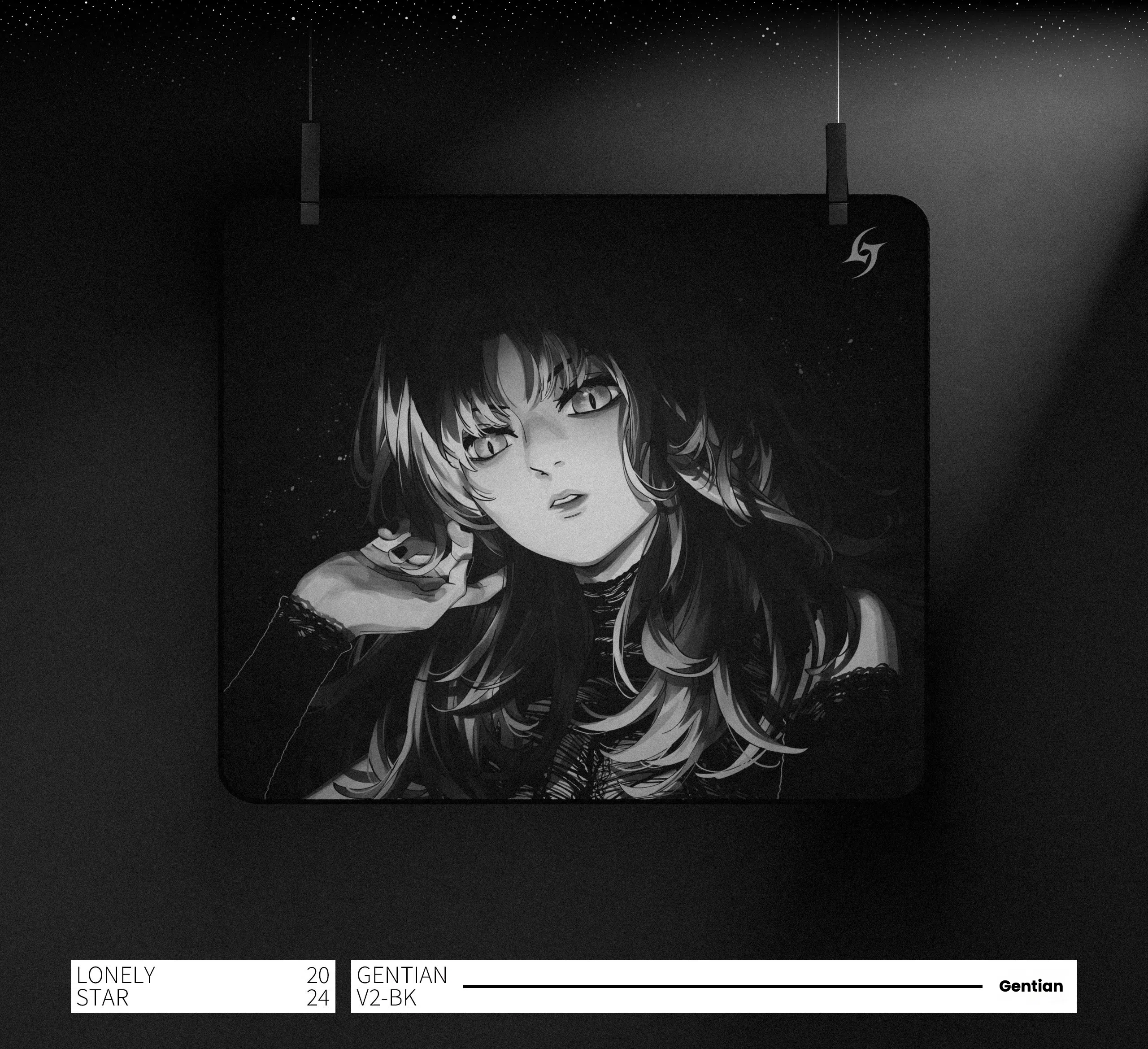 Aimstar Gentian V2 Mousepad Smooth E-sports Gaming Mousepad Original Anime Girl 4mm Non-Slip Mouse Pad Valorant CSGO FPS Gamer