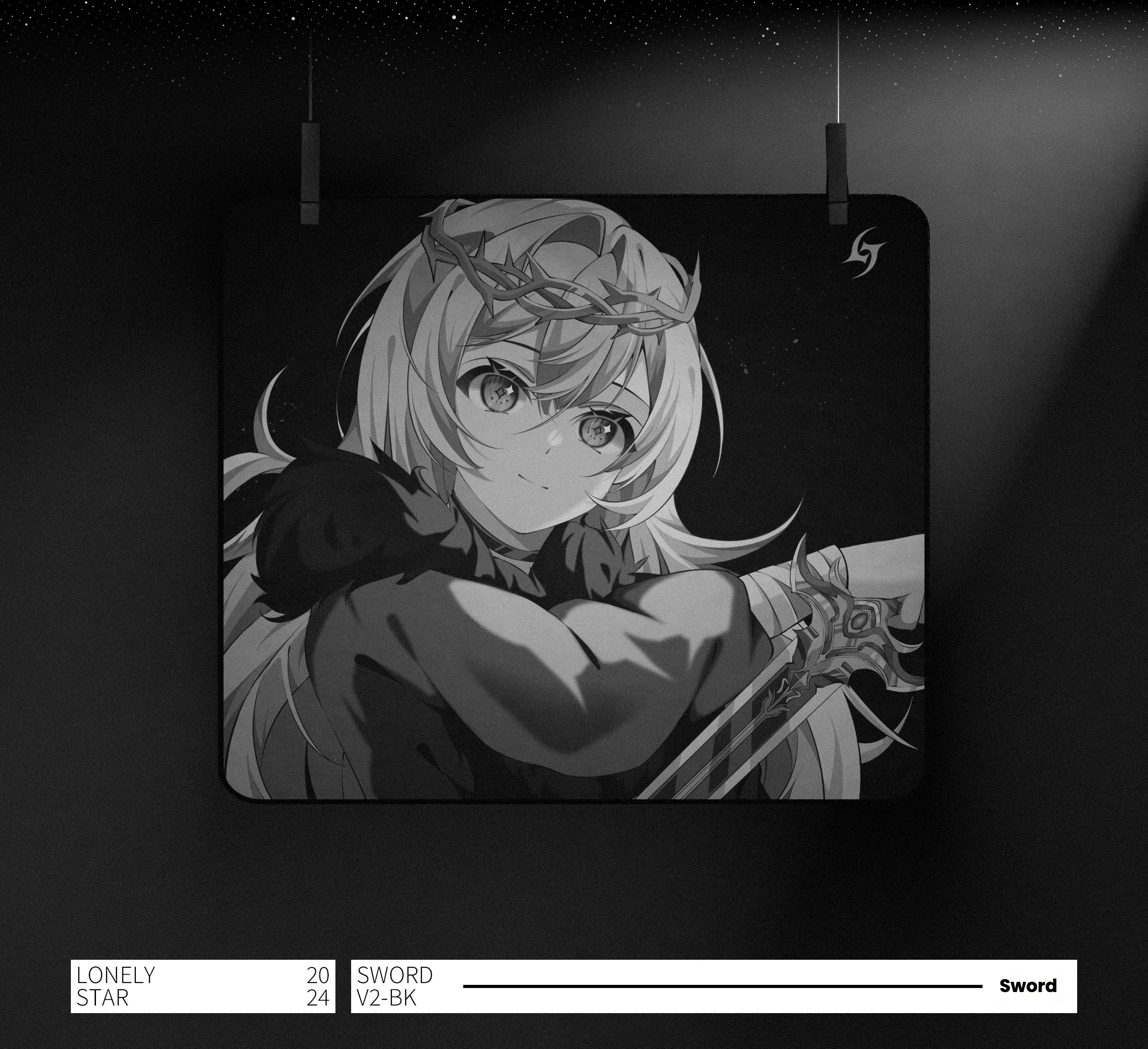 Aimstar Sword Gaming Mouse Pad – 4mm Thickness, Starlight Polyurethane Base