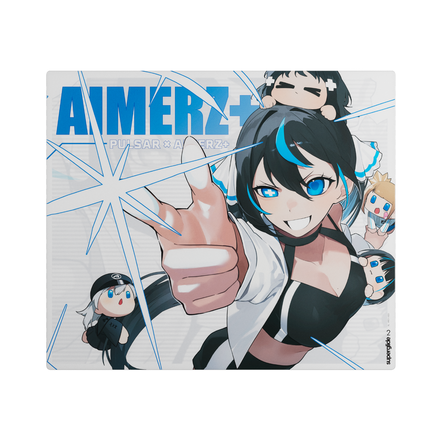 Pulsar Superglide v2 Glass 490x420x1.5mm XL Mouse Pad - Aimerz Yui Edition