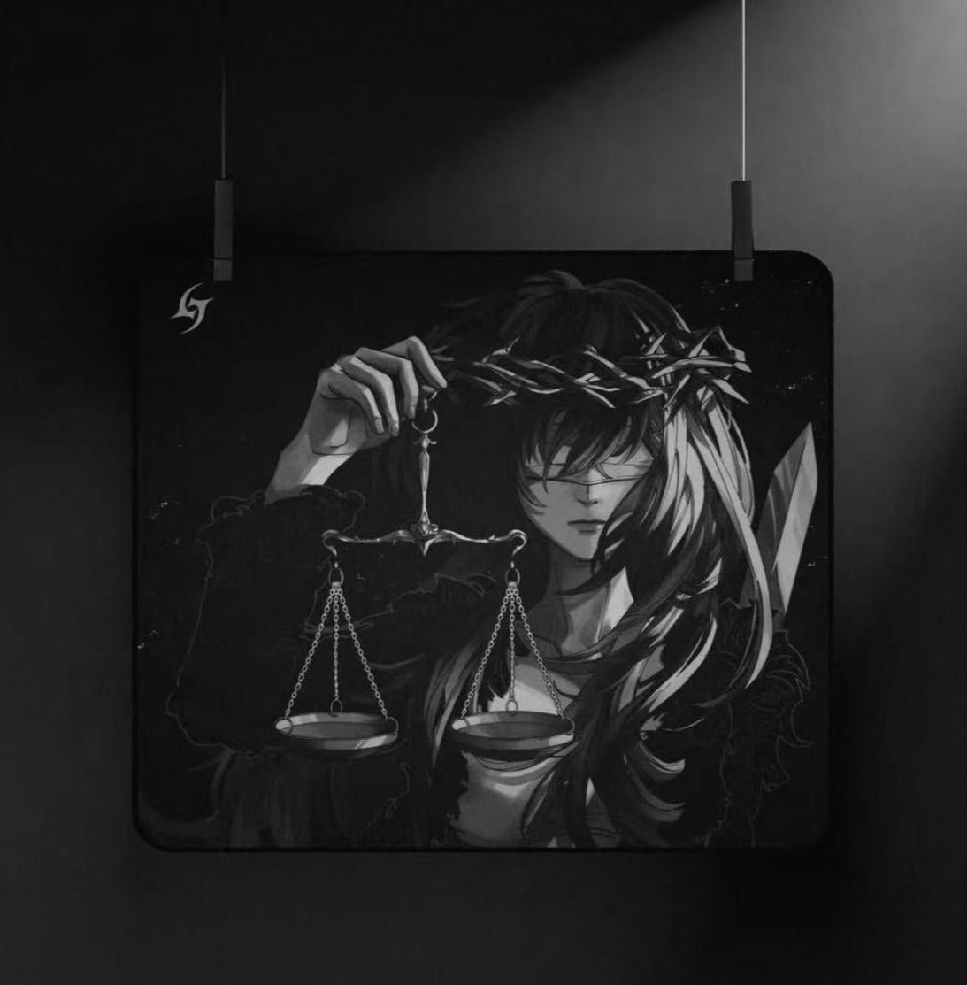 Aimstar Justice Mousepad – 490mm420mm4mm Starlight Polyurethane Gaming Mouse Pad for Esports & FPS Gamers