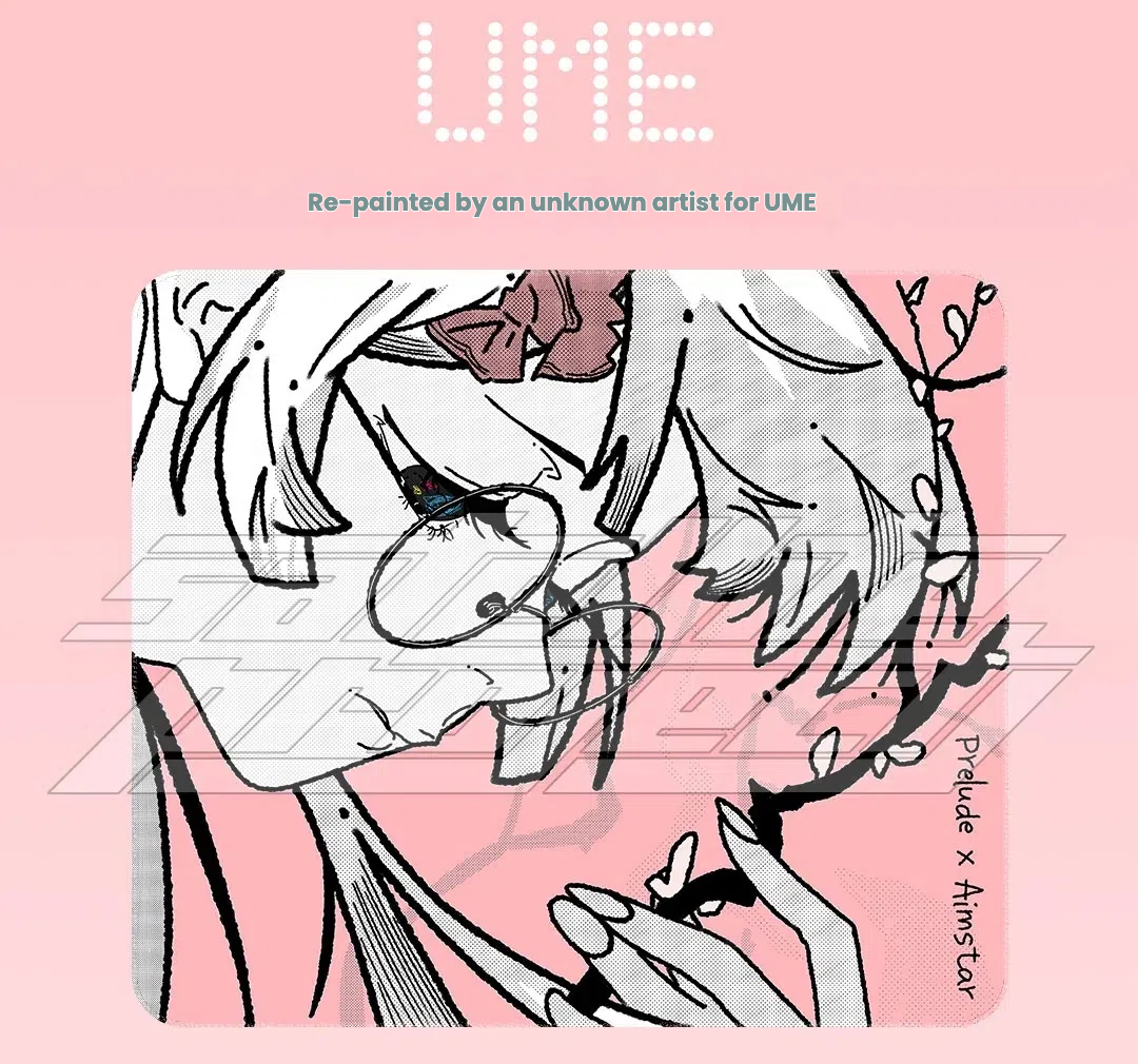 Aimstar Prelude Ume Mousepad Soft E-sports Smooth FPS Gaming Mouse Pad 4.5mm Non-Slip