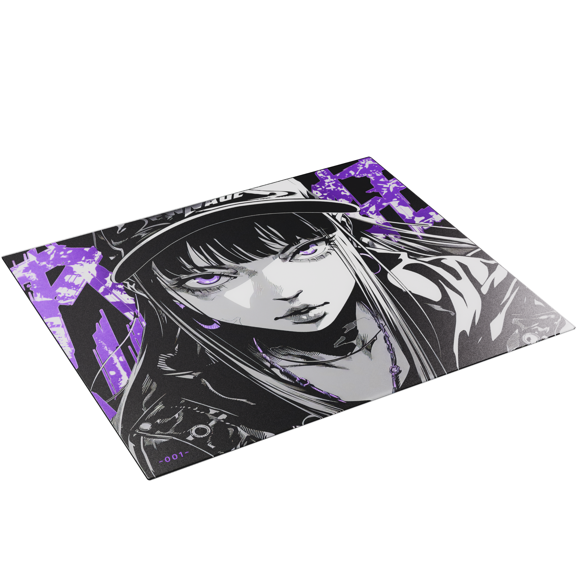 Pwnage Nyomi Purple Limited Edition 420x490x3mm Glass Mousepad