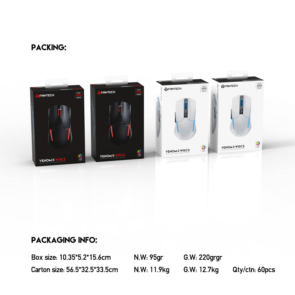Fantech VENOM II WGC2 Wireless Gaming Mouse