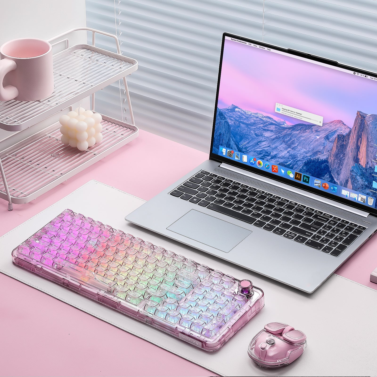 YUNZII X98 Transparent QMK/VIA Wireless Mechanical Keyboard