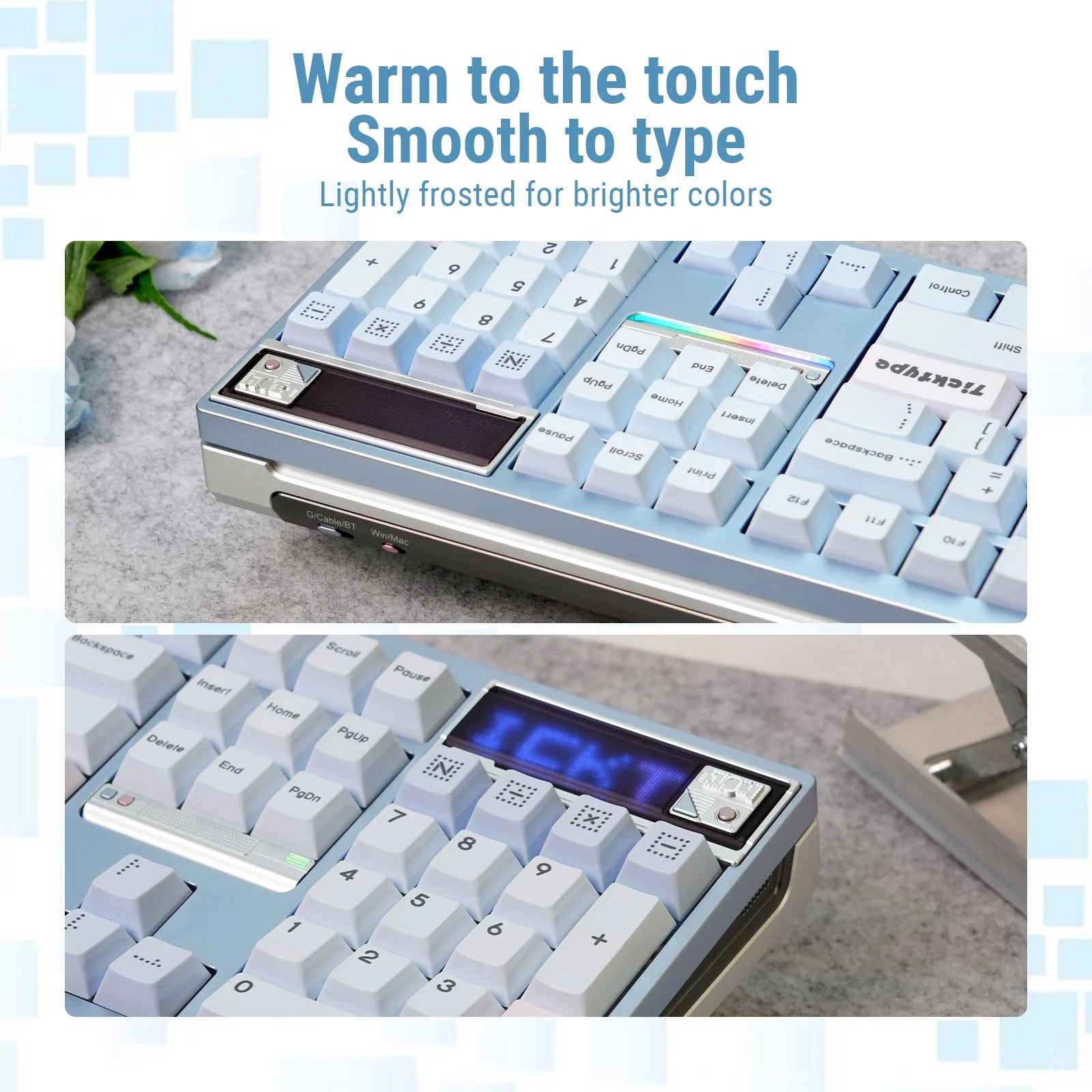 Ticktype DP104 Wireless Tri-mode Switch Mechanical Keyboard
