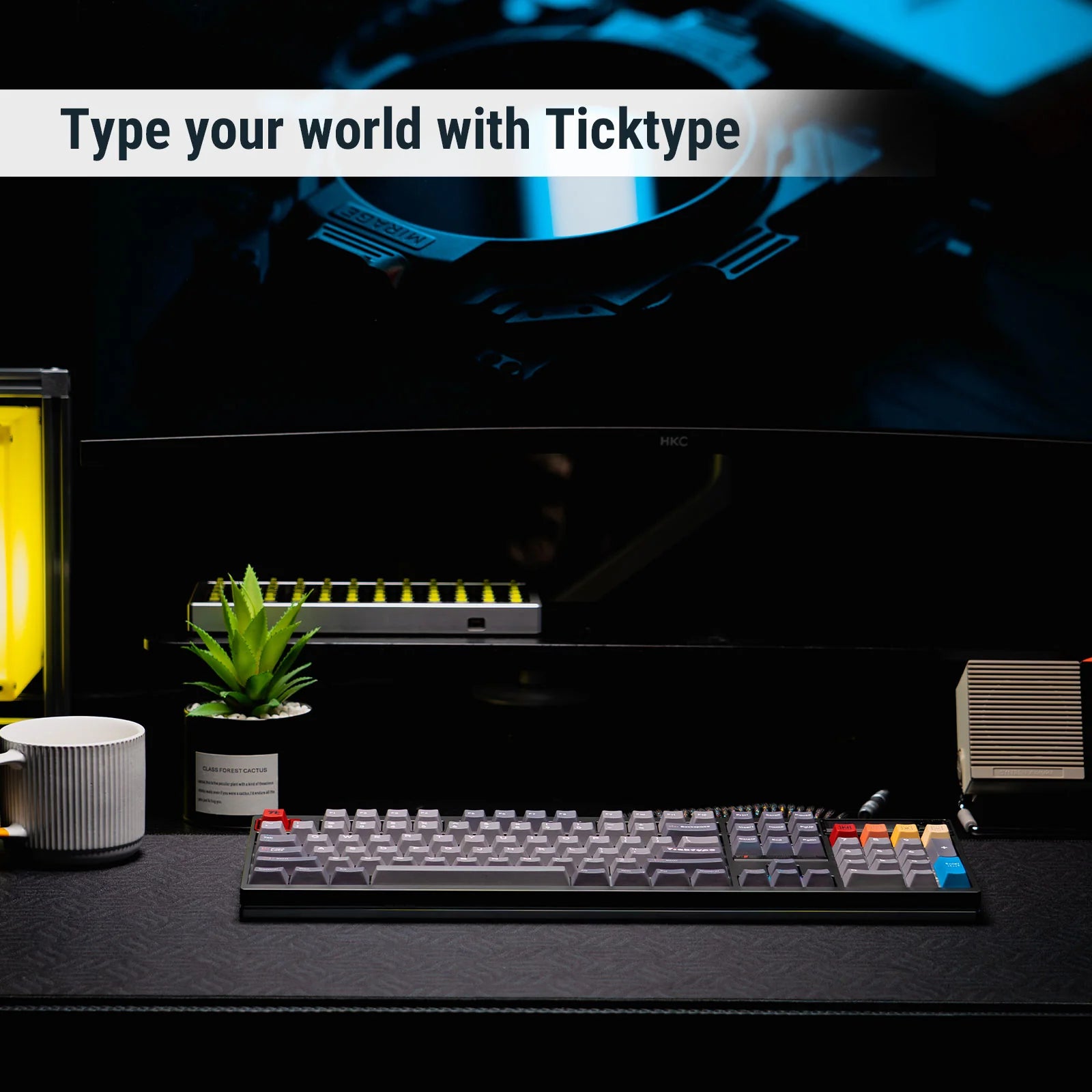 Ticktype DP104 Wireless Tri-mode Switch Mechanical Keyboard