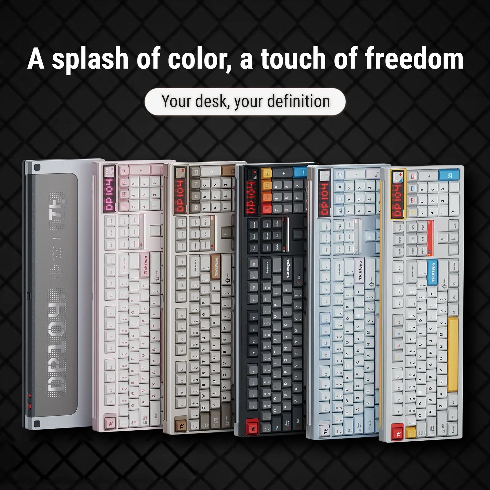 Ticktype DP104 Wireless Tri-mode Switch Mechanical Keyboard