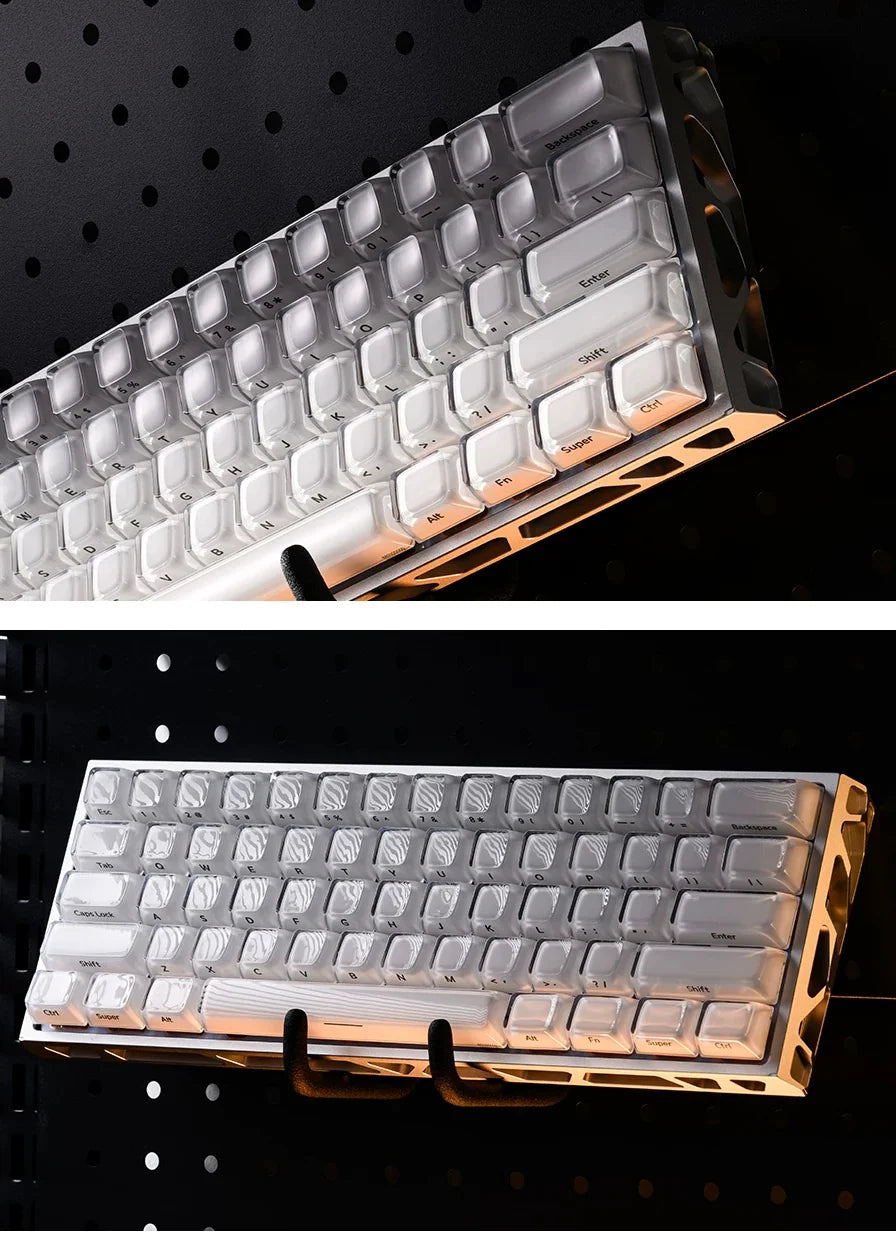 Keycaps crystal PBT  Keycaps side engraved