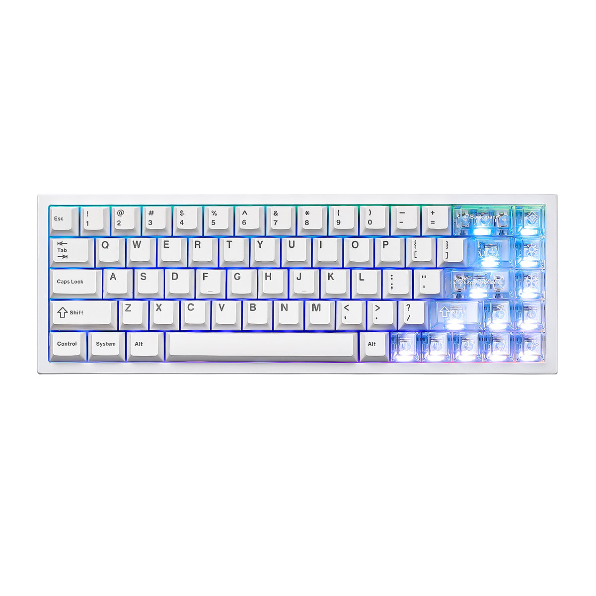 YUNZII AL65 QMK/VIA Hollow Gasket Wireless Mechanical Keyboard