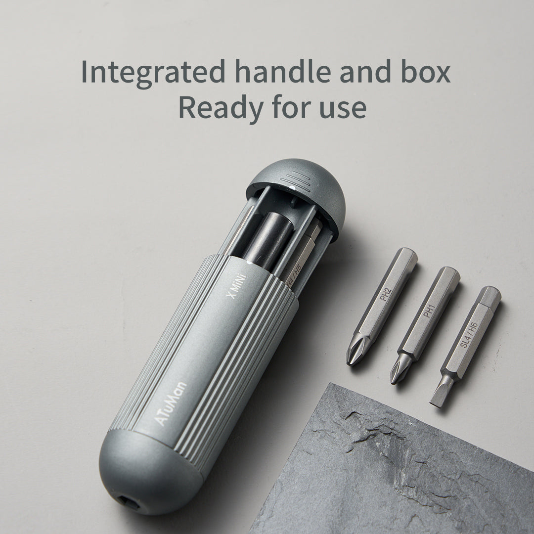 Xmini Pocket Screwdriver Kit – 179g Lightweight Tool with Alloy Bits & T-Handle for Repair & DIY