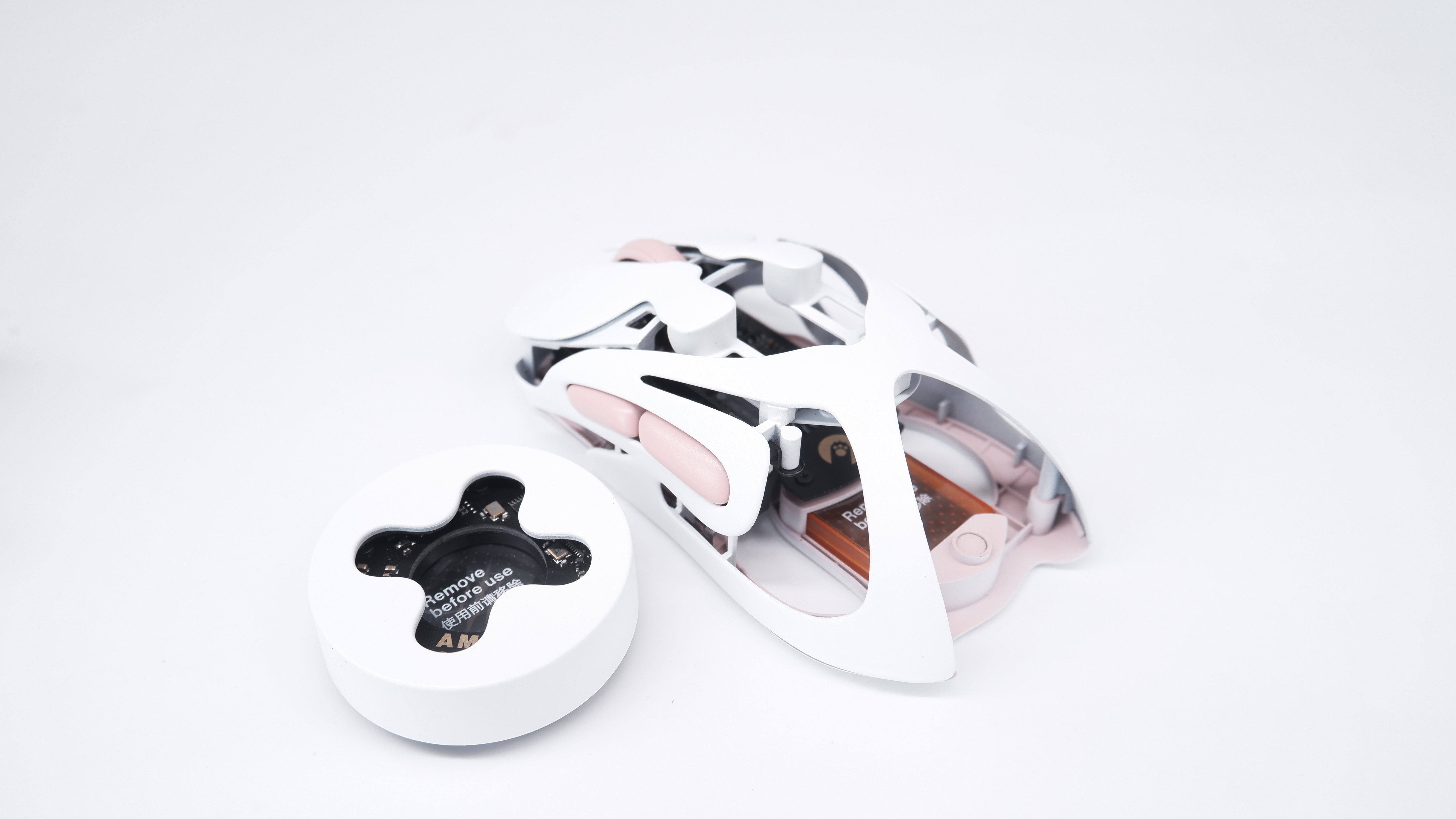 [Custom Mouse] ANGRY MIAO AM Infinity Wireless Gaming Mouse lvory blush Edition Ultra-Light 8K