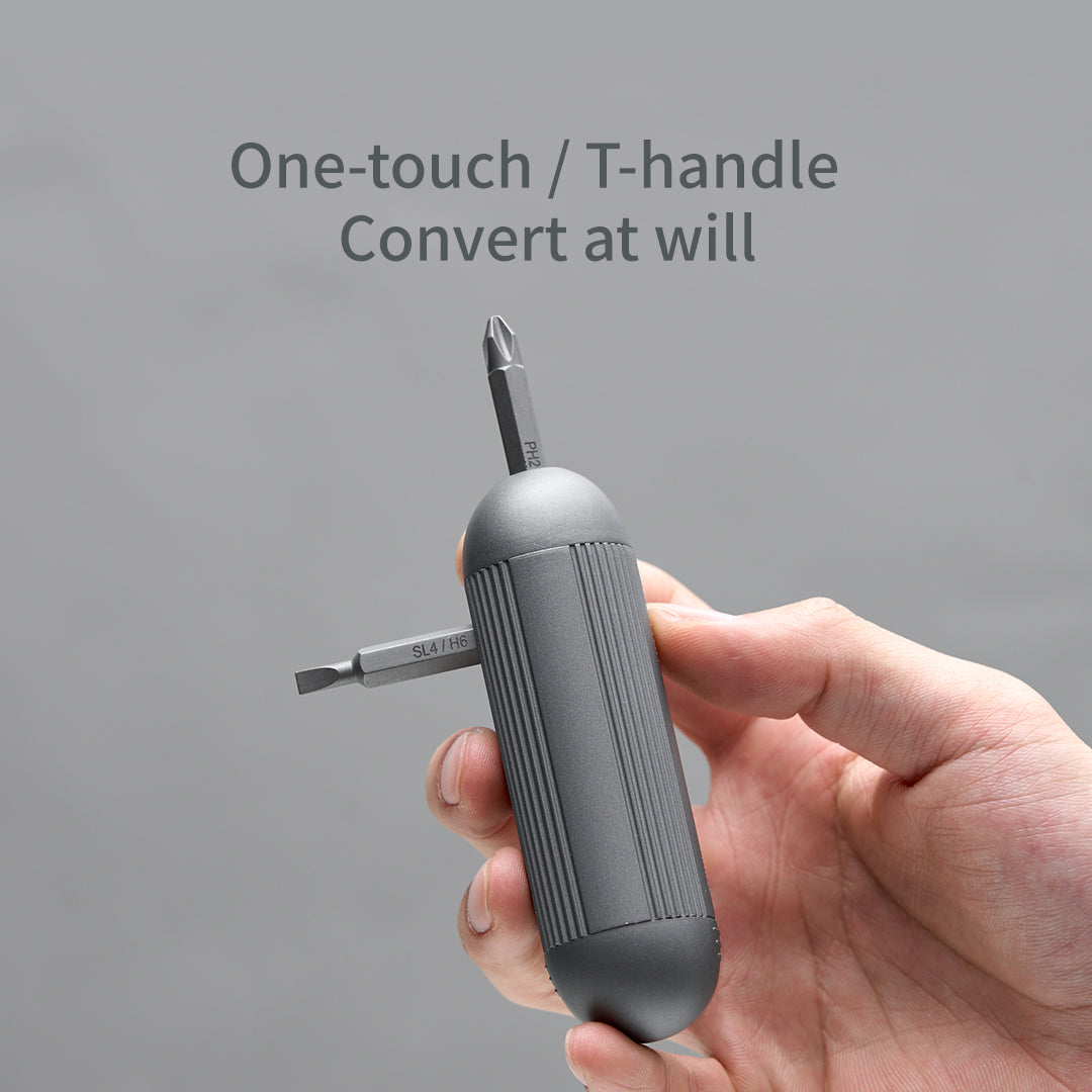 Xmini Pocket Screwdriver Kit – 179g Lightweight Tool with Alloy Bits & T-Handle for Repair & DIY