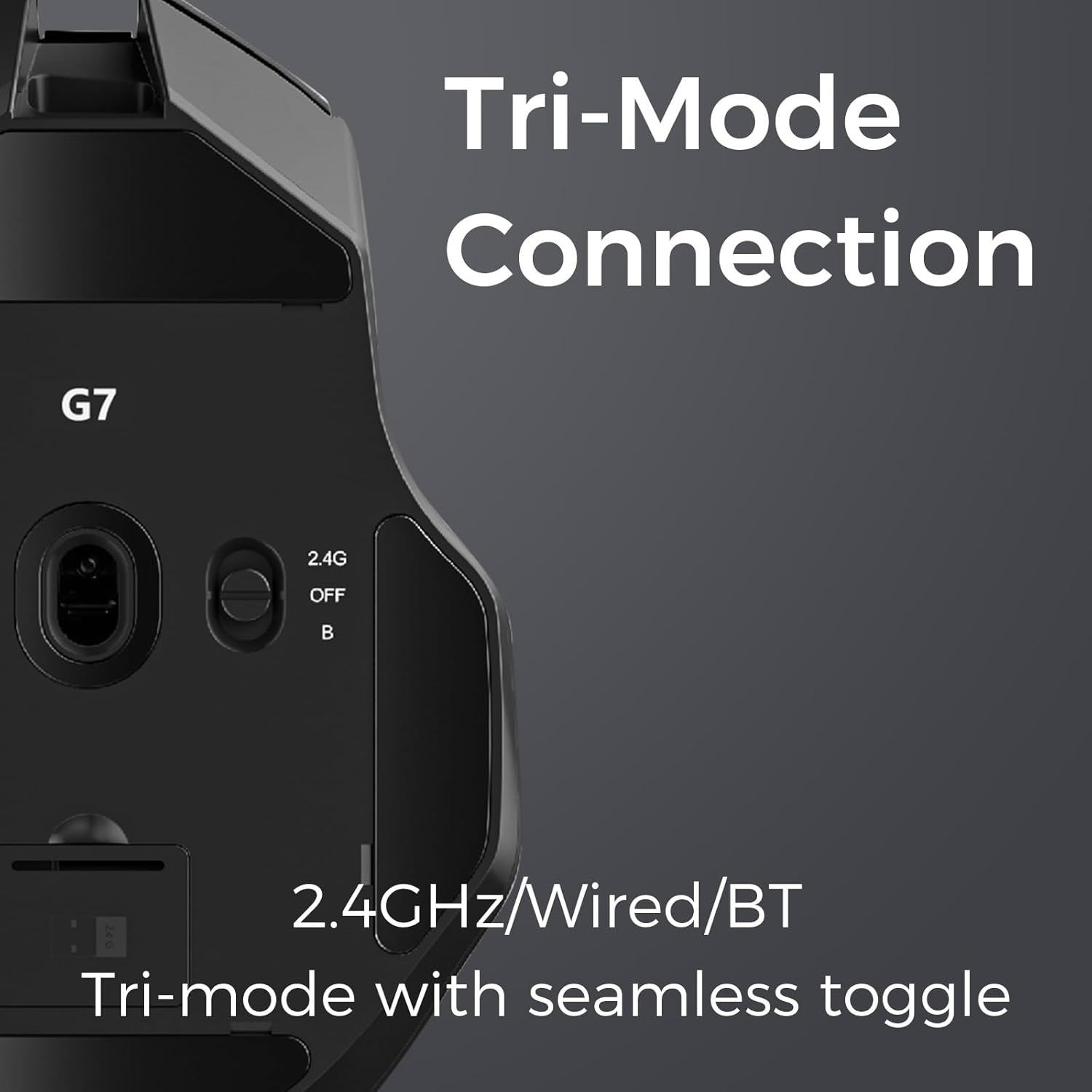 MCHOSE G7 Lightweight Ergonomic Wireless Mouse