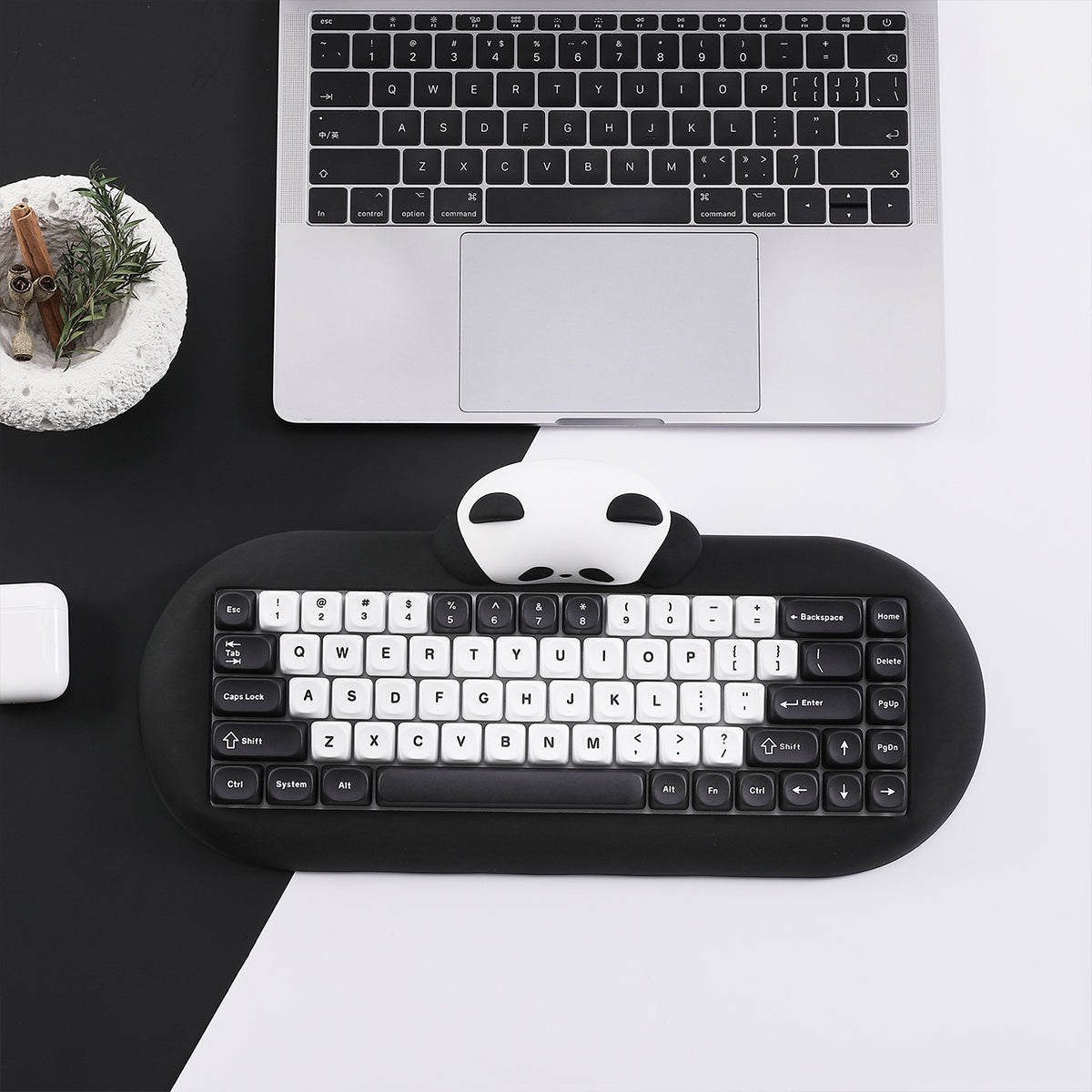 YUNZII C68 Panda Hot-Swap Wireless Mechanical Keyboard Panda Switch