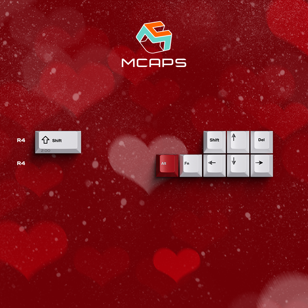 Zoom64 MCap Aluminum Keycaps – Candy Red Edition