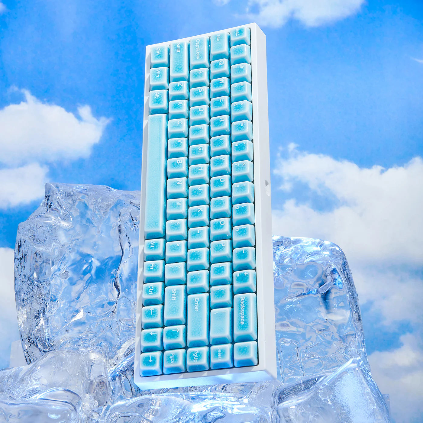 Ceramic Keycap Full Set V2-Blue Crazed