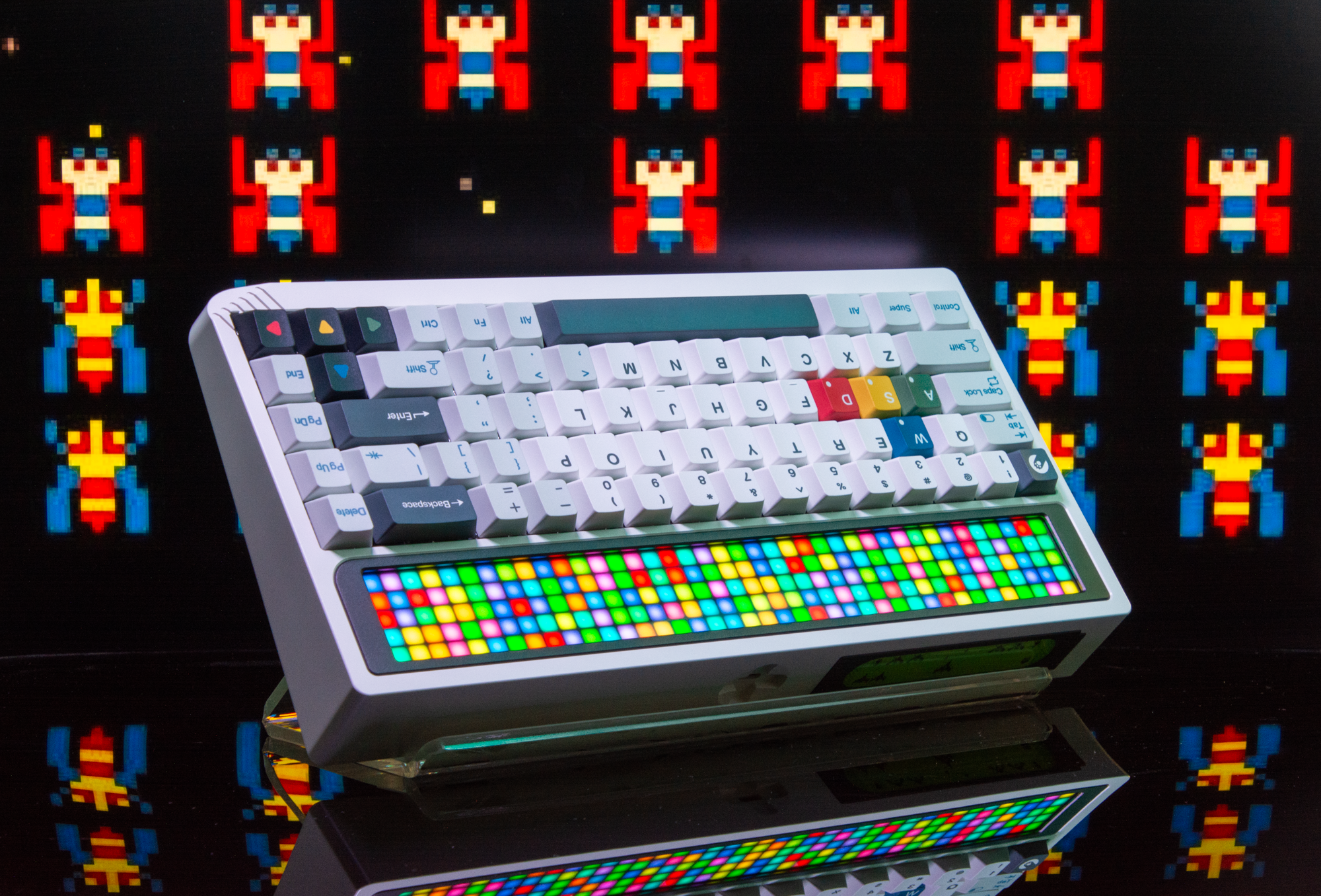 ANGRY MIAO AM RGB 65 Wireless Mechanical Keyboard (Icy Silver Pro V2 Switch)