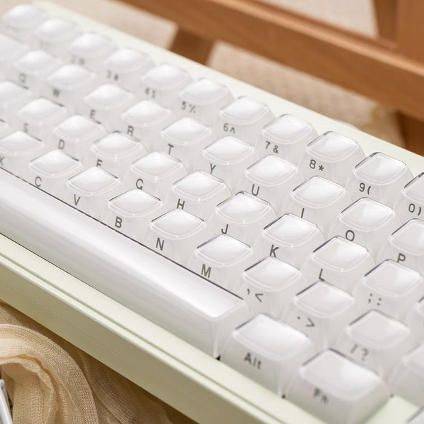 Keycaps crystal PBT  Keycaps side engraved