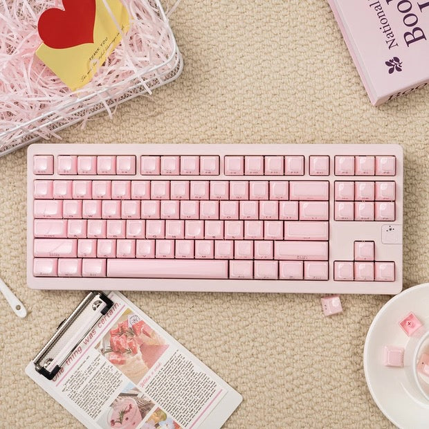 Keycaps crystal PBT  Keycaps side engraved