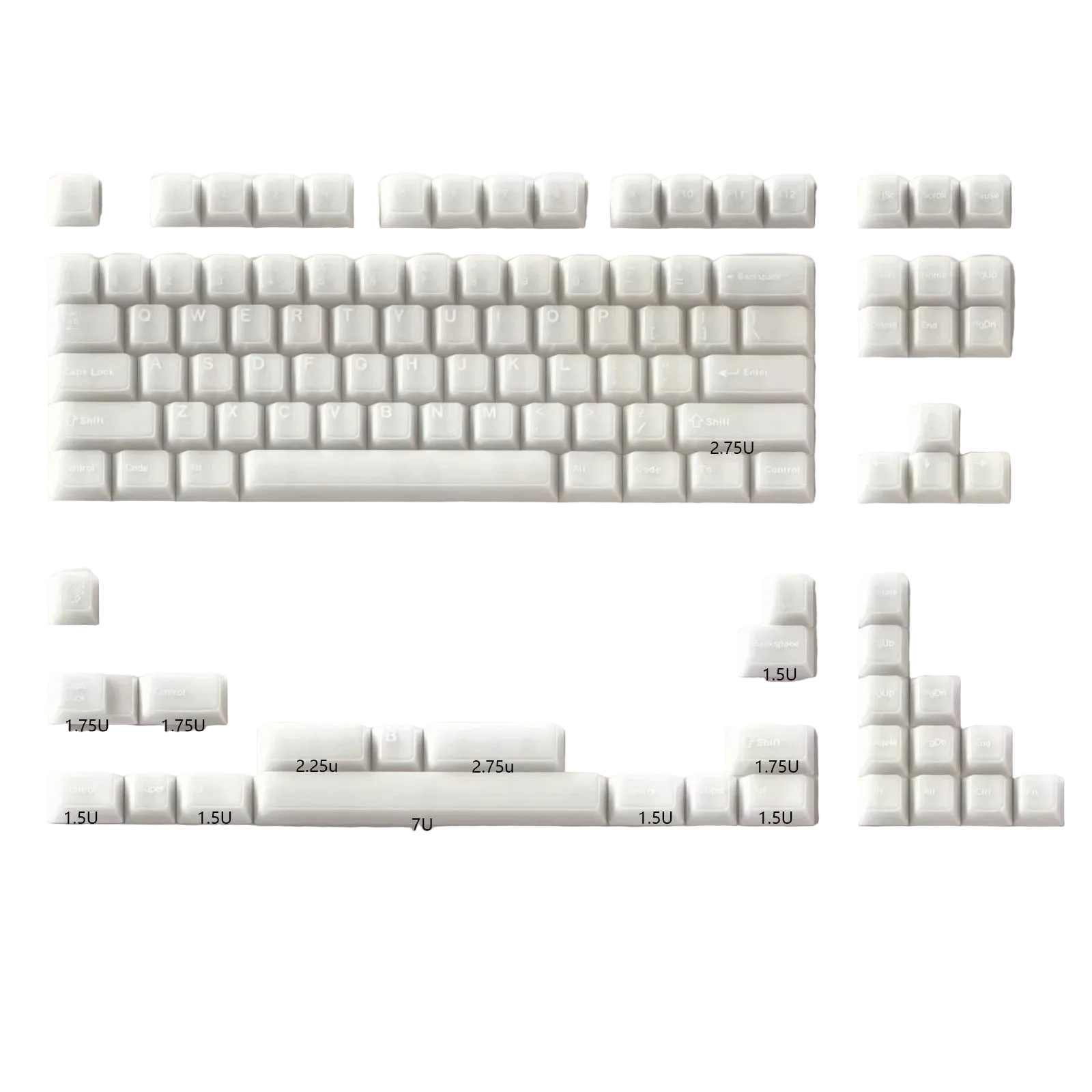 Keycaps Han White Jade PBT Keycaps