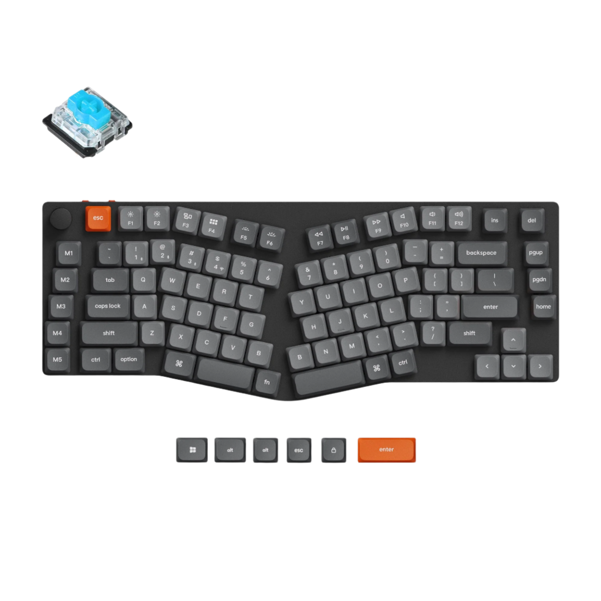 Keychron K15 Max (Alice Layout) QMK Wireless Custom Mechanical Keyboard