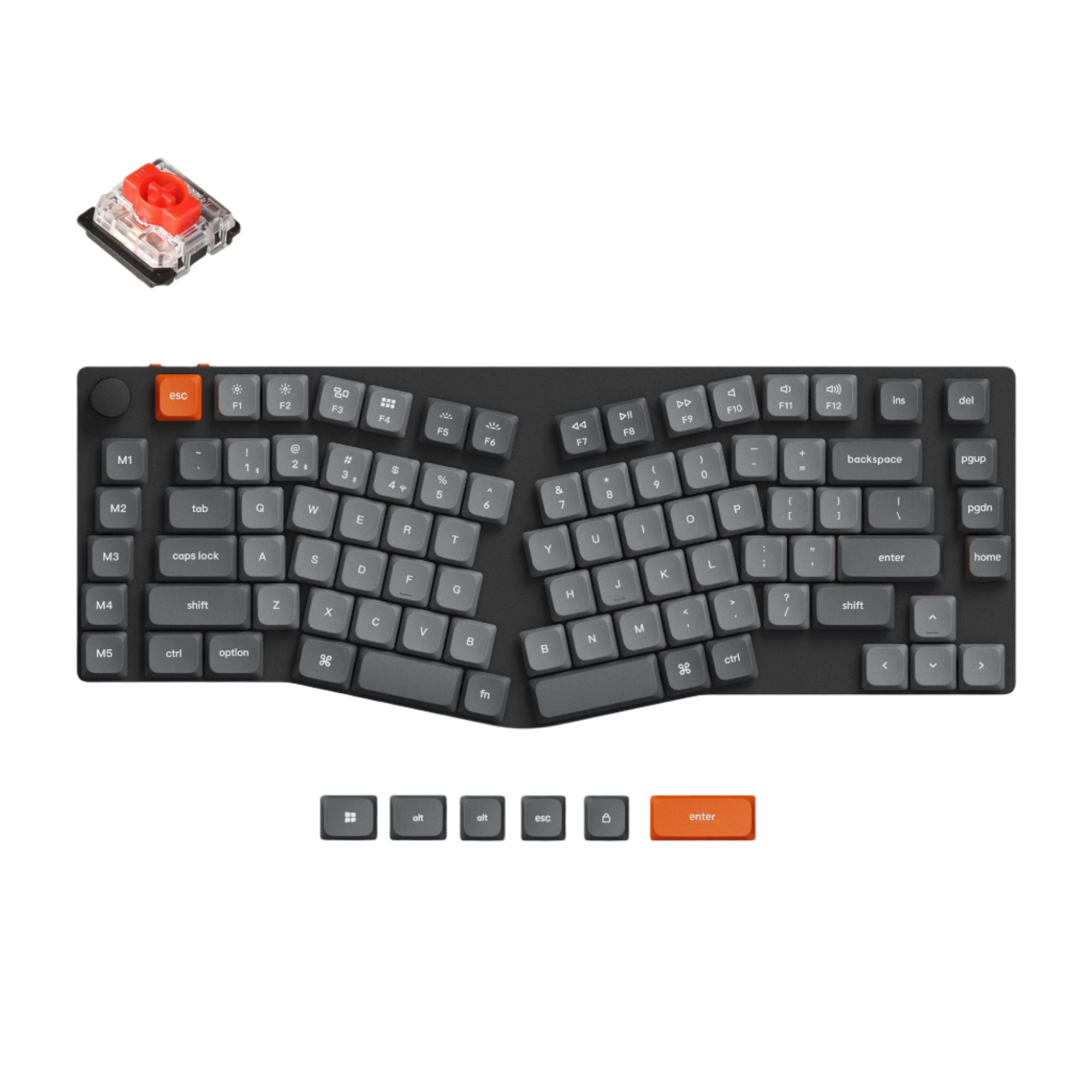 Keychron K15 Max (Alice Layout) QMK Wireless Custom Mechanical Keyboard