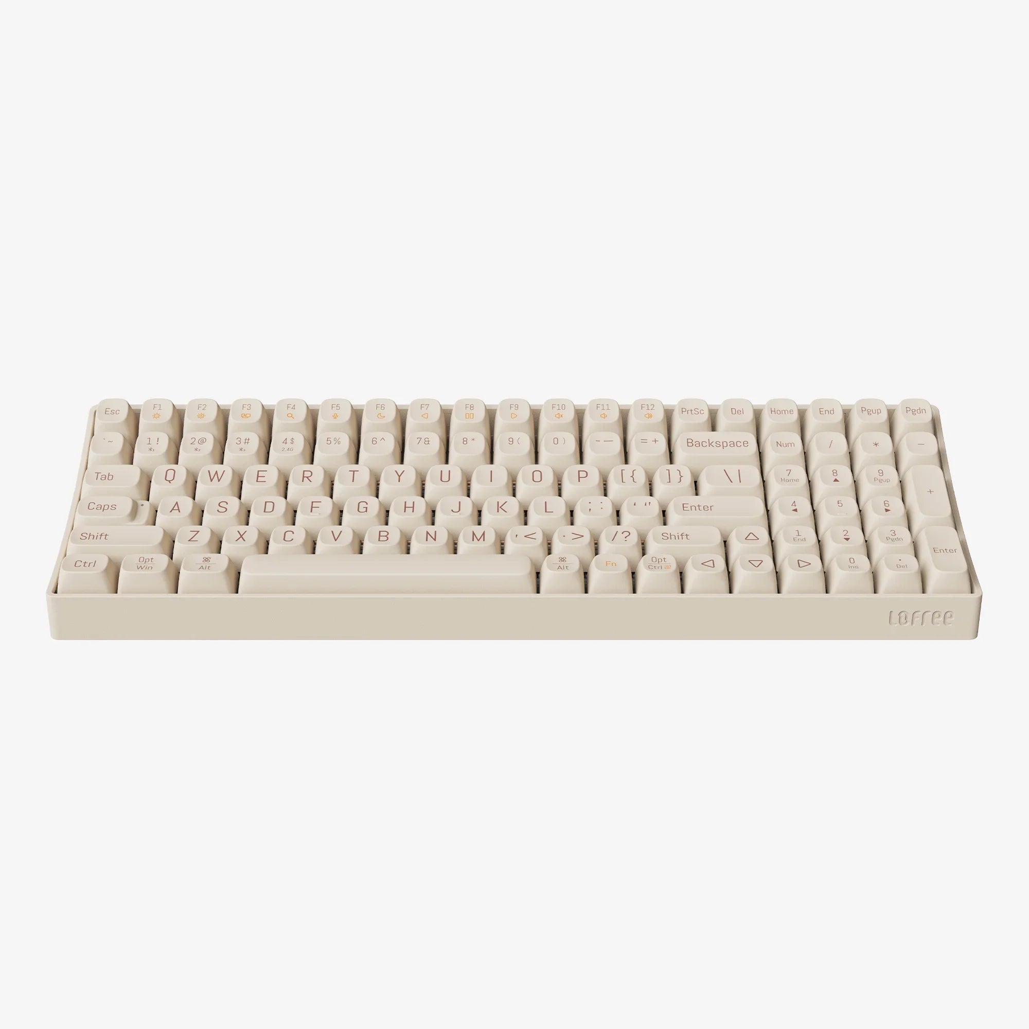 Lofree TOUCH 100 Triple Mode Hot-Swap Wireless Mechanical Keyboard Linear Switch - Tofu (OE913)