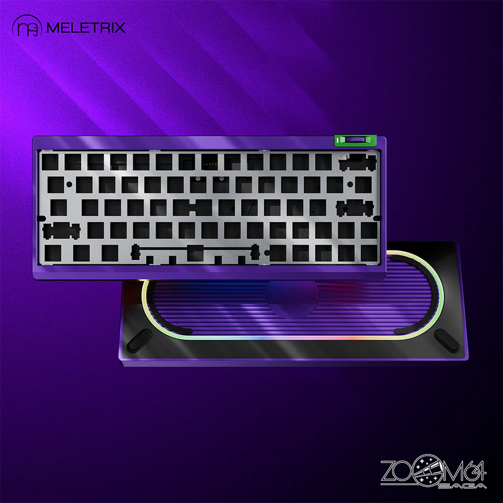 Zoom64 Case Kit Custom Keyboard Kit (Case Only)-Neon Violet