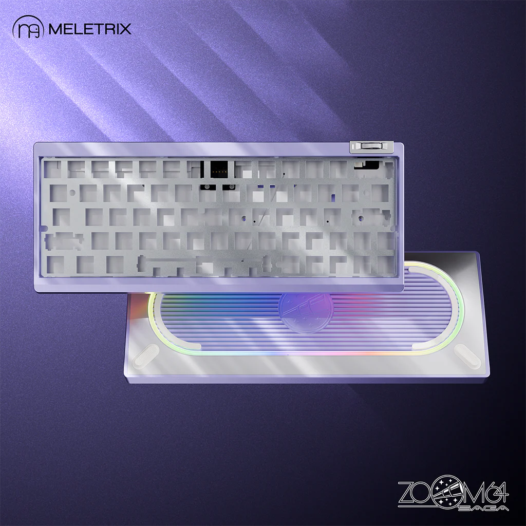 Zoom64 Case Kit Custom Keyboard Kit (Case Only)-Lilac Veil