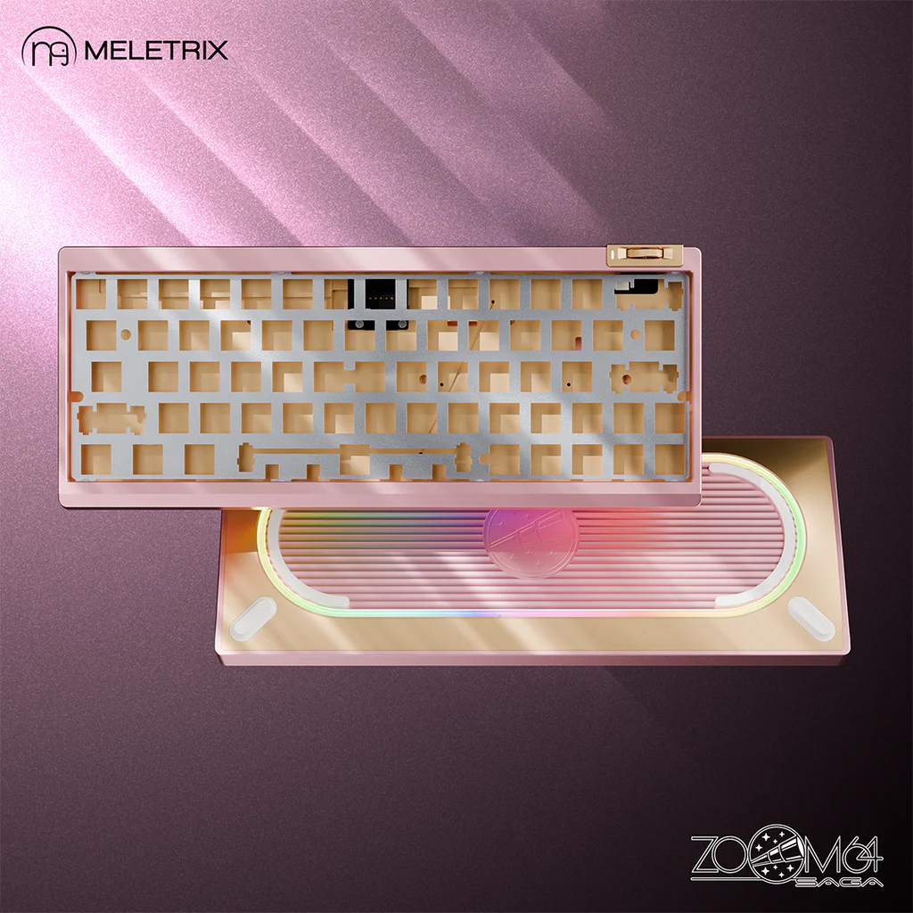 Zoom64 Case Kit Custom Keyboard Kit (Case Only)-Sakura Pink