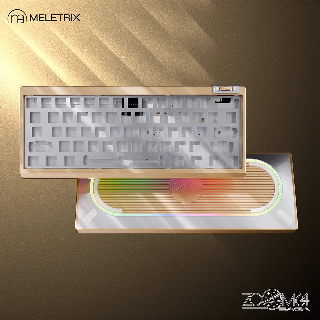 Zoom64 Case Kit Custom Keyboard Kit (Case Only)-Velvet Gold