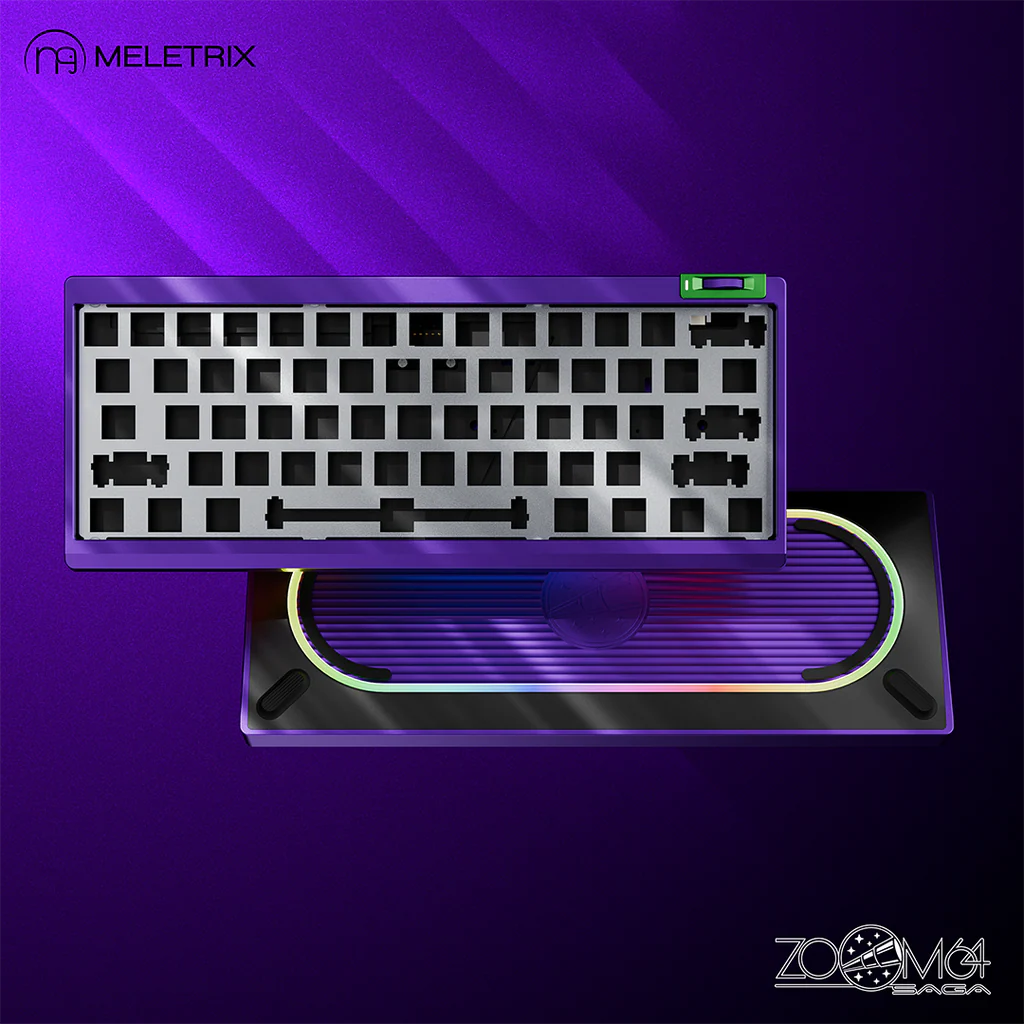 Zoom64 Case Kit Custom Keyboard Kit (Case Only)-Neon Violet