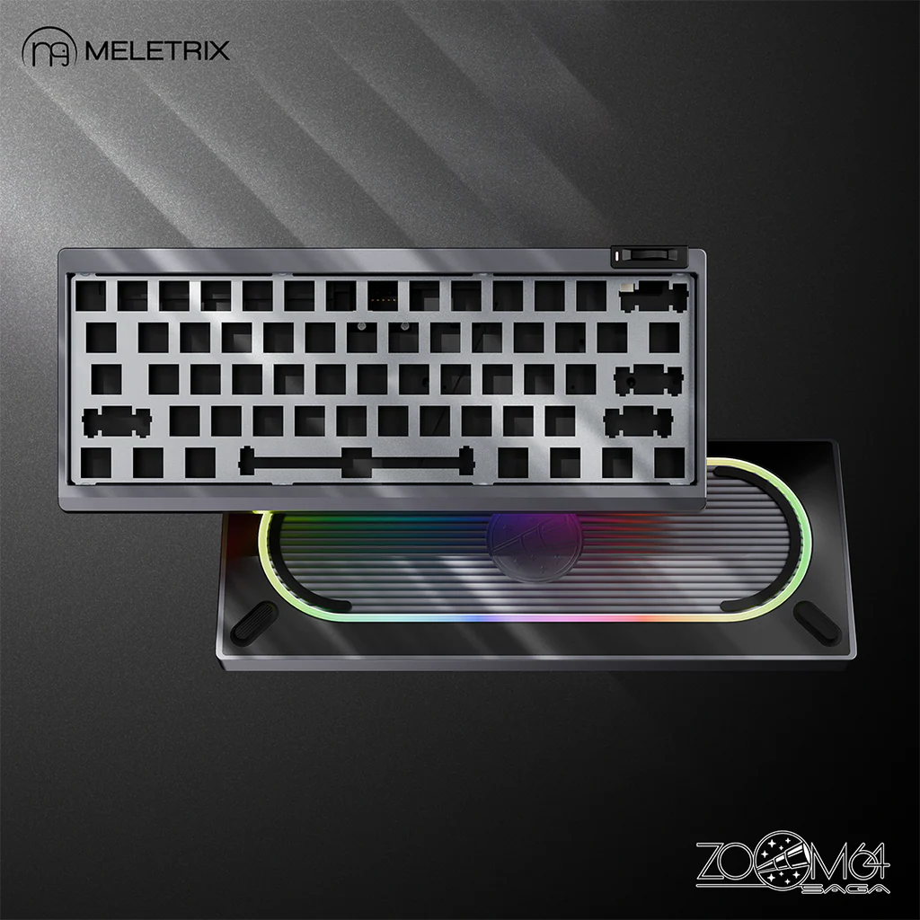 Zoom64 Case Kit Custom Keyboard Kit (Case Only)-Titanium Gray