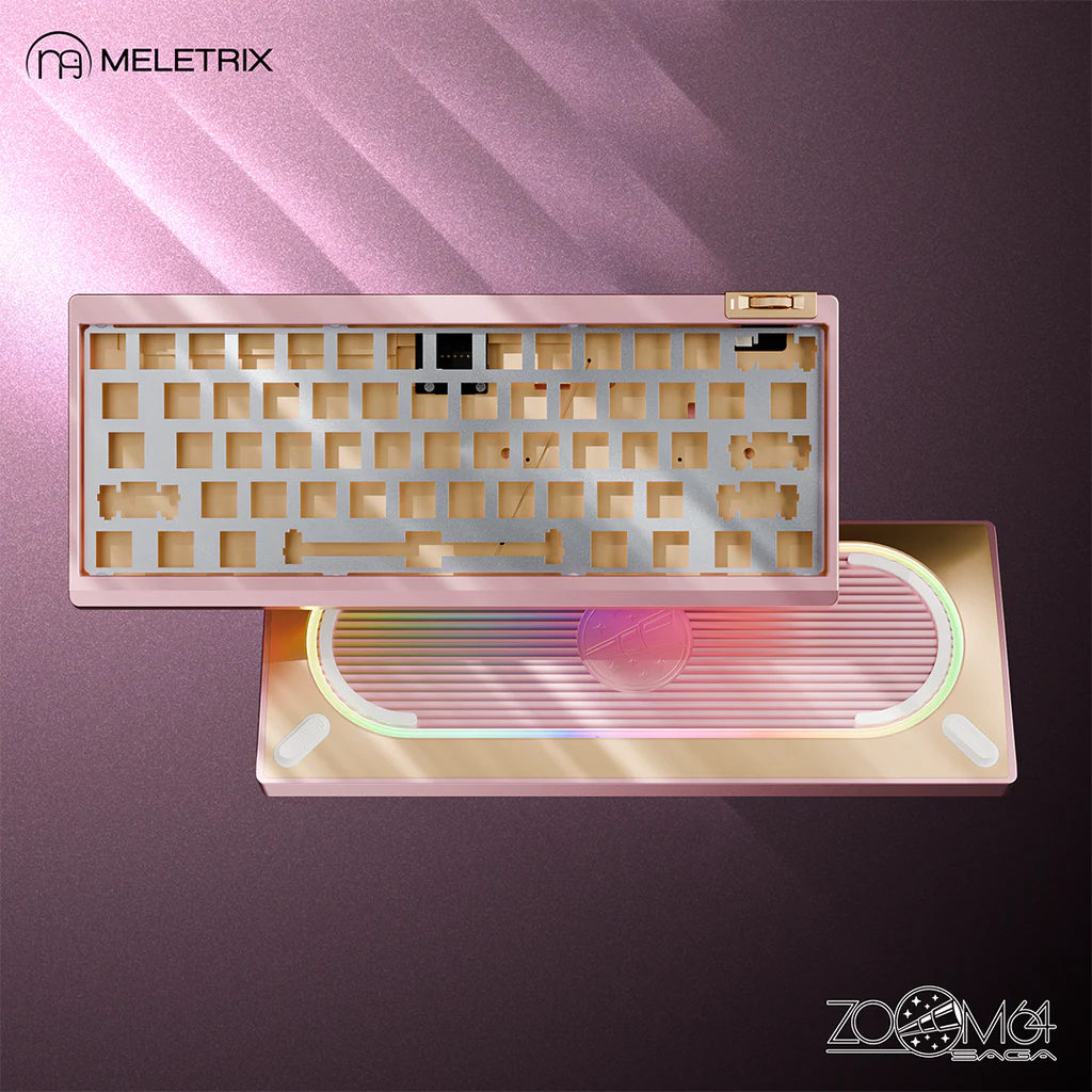 Zoom64 Case Kit Custom Keyboard Kit (Case Only)-Sakura Pink