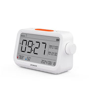 MT2 Thermometer Hygrometer with Clock – Indoor Temperature & Humidity Monitor with Alarm and Night Light