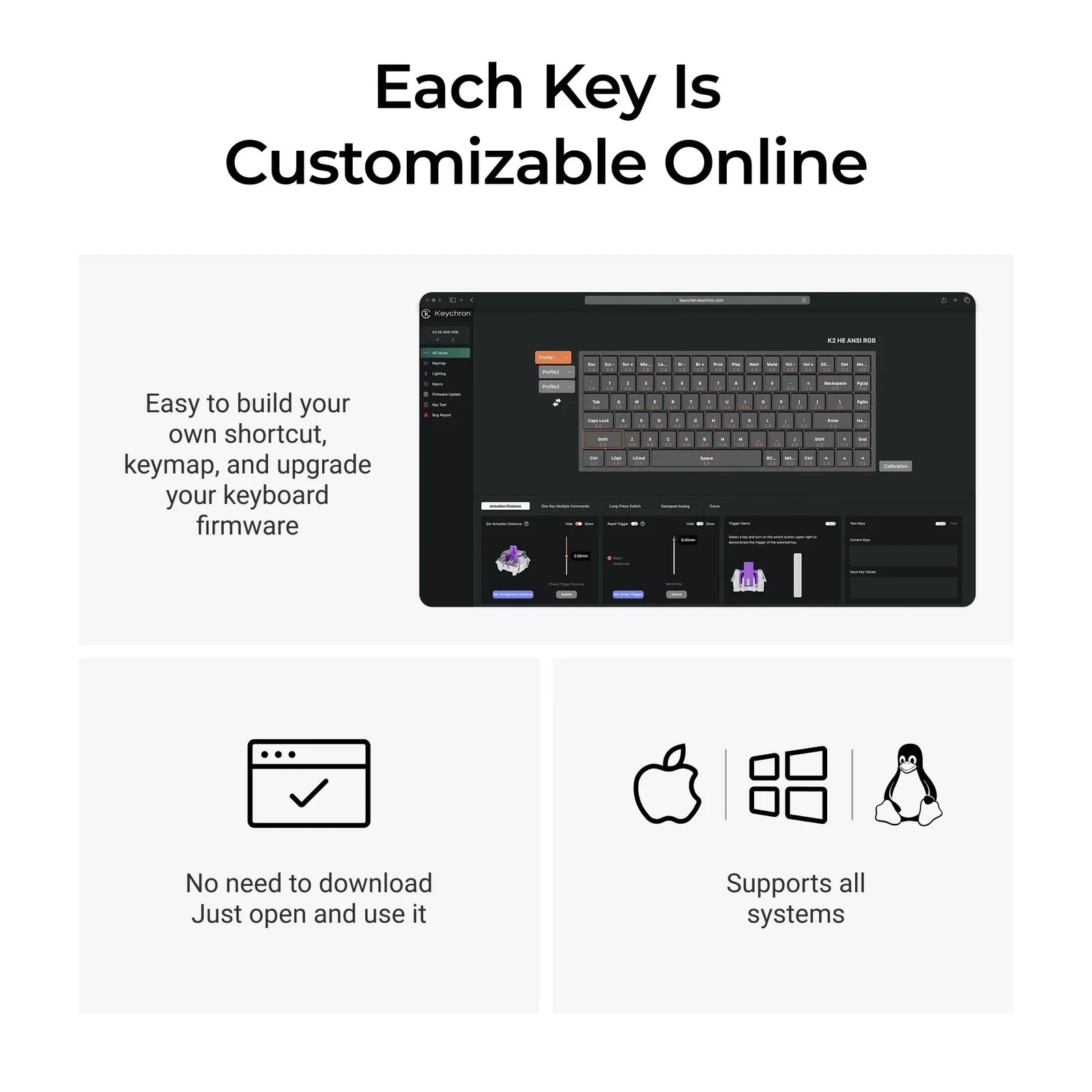 Keychron K2 HE Wireless Magnetic Switch Keyboard
