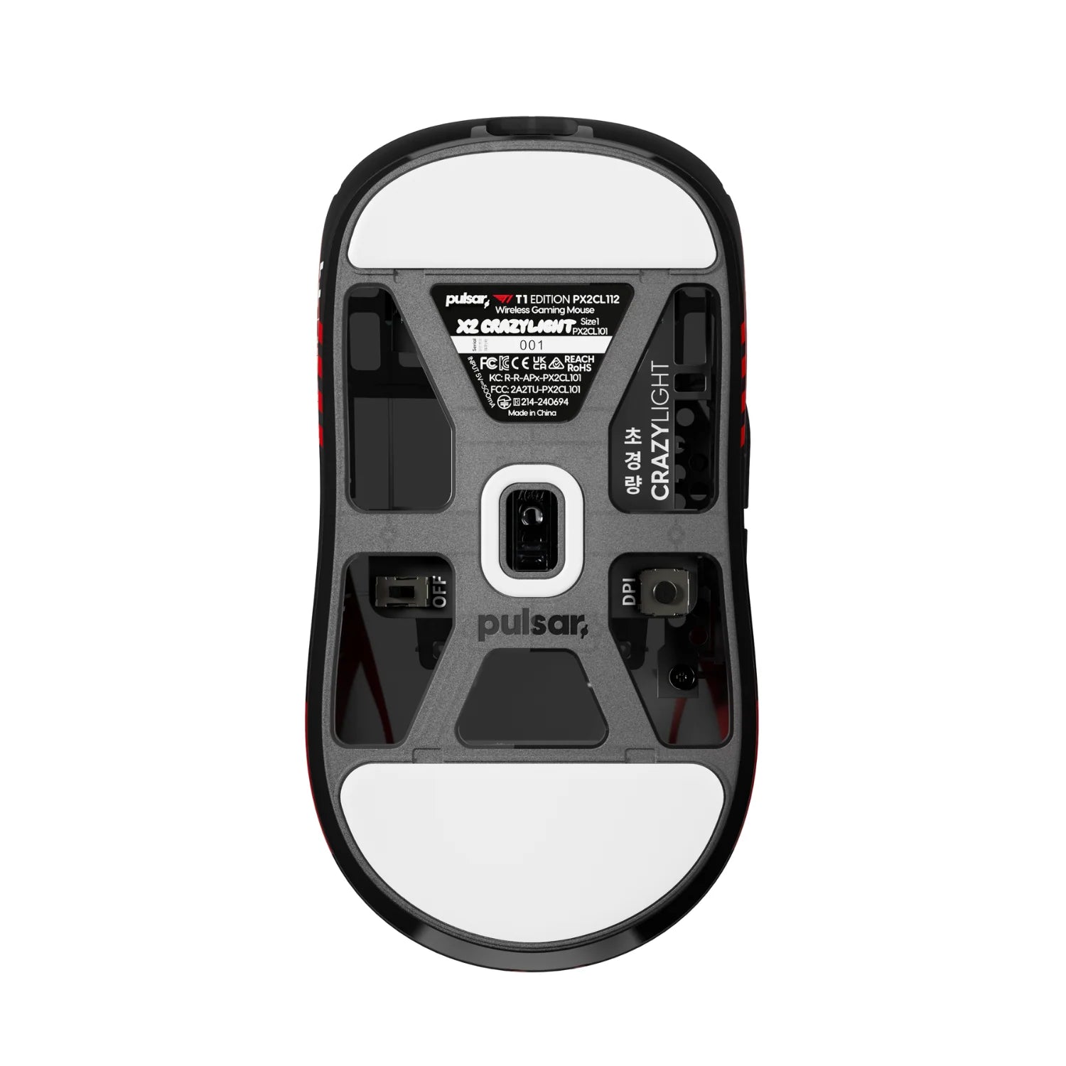 Pulsar X2 CrazyLight 8K 35g Ultra-Lightweight Wireless Gaming Mouse -T1 Edition