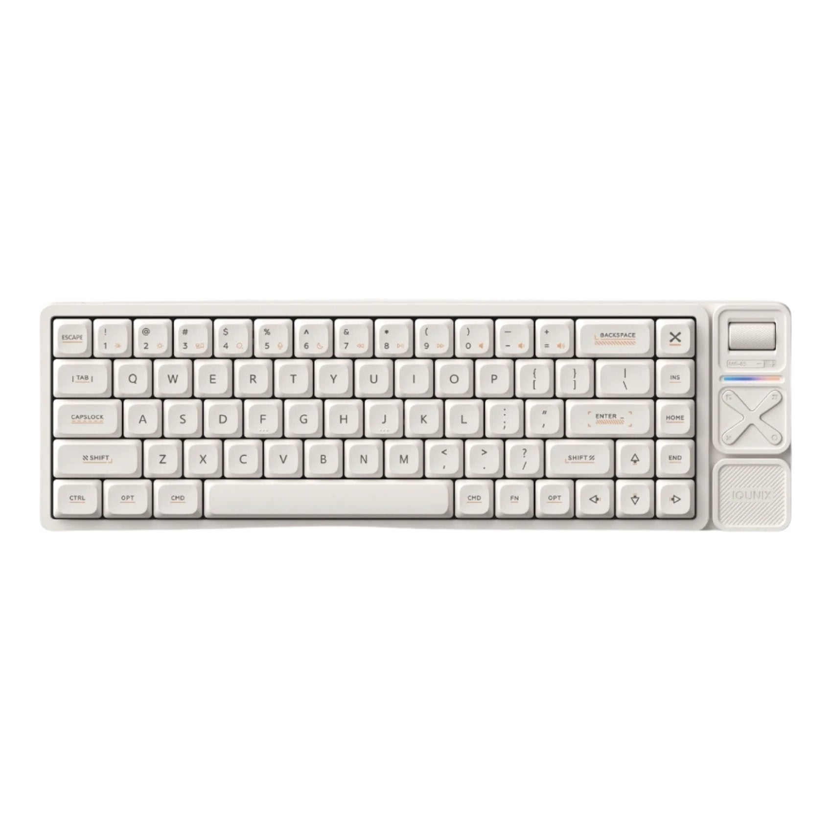 IQUNIX Magi65 Pro Aluminum Wireless Low Profile Mechanical Keyboard Gold Red Switch