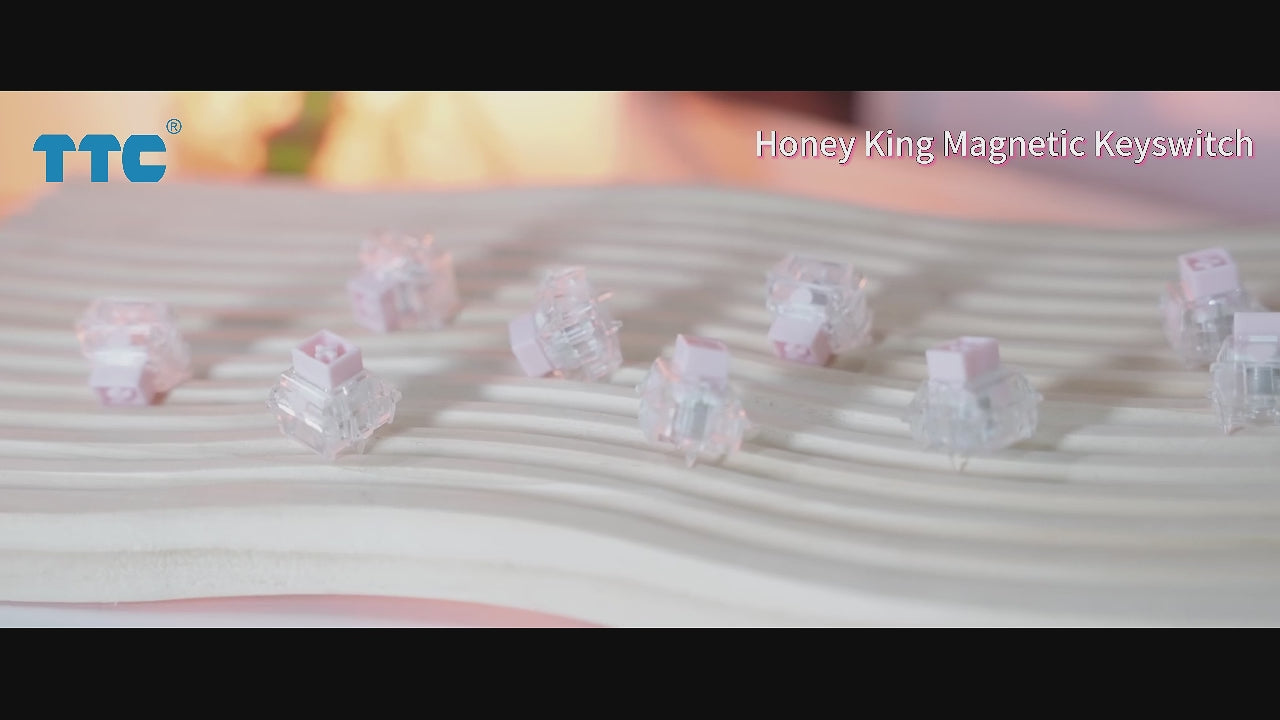 Load video: TTC Honey King of Magnetic HE Keyboard Switch