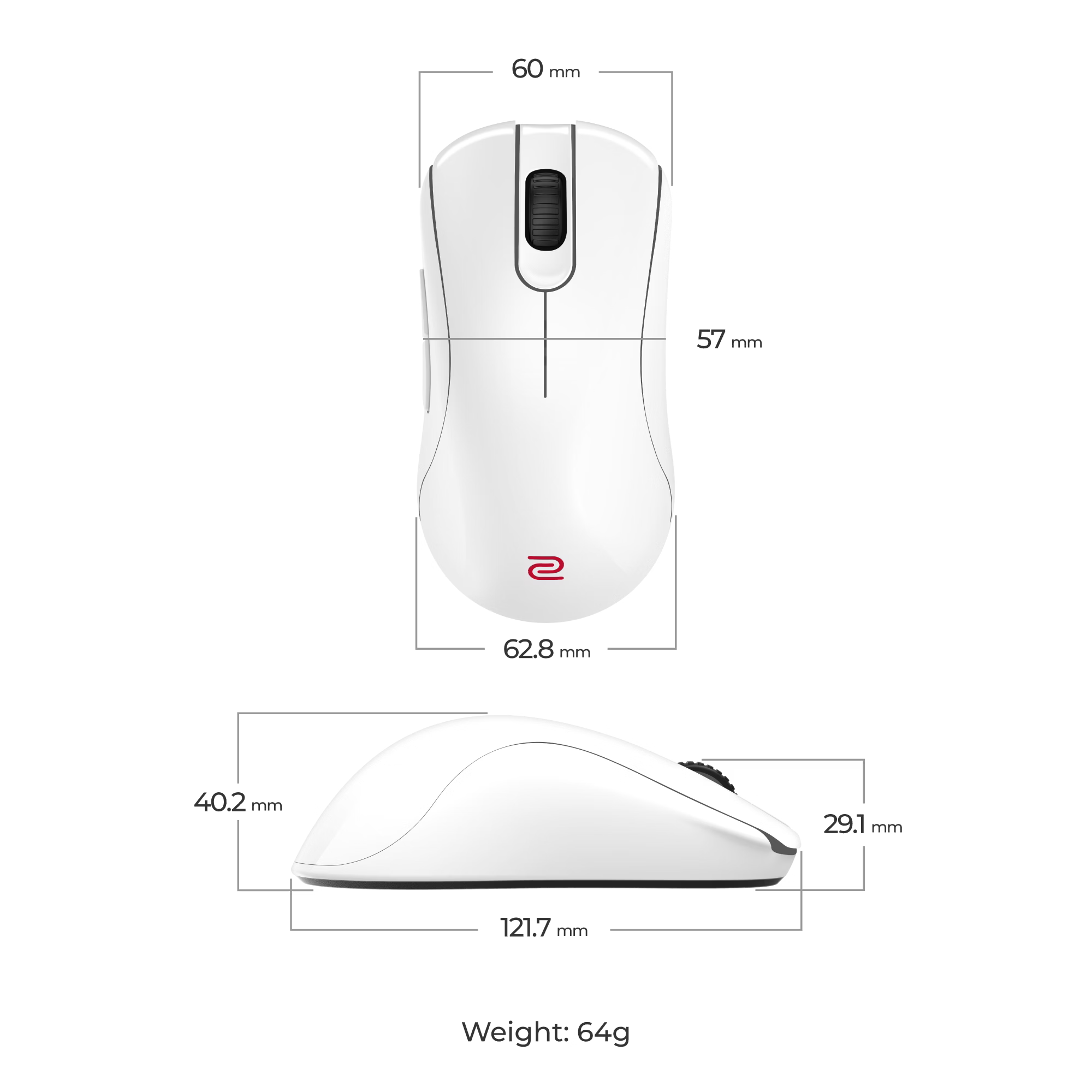 ZOWIE BenQ ZA13-DW 4K Wireless Mouse for Esports Edition